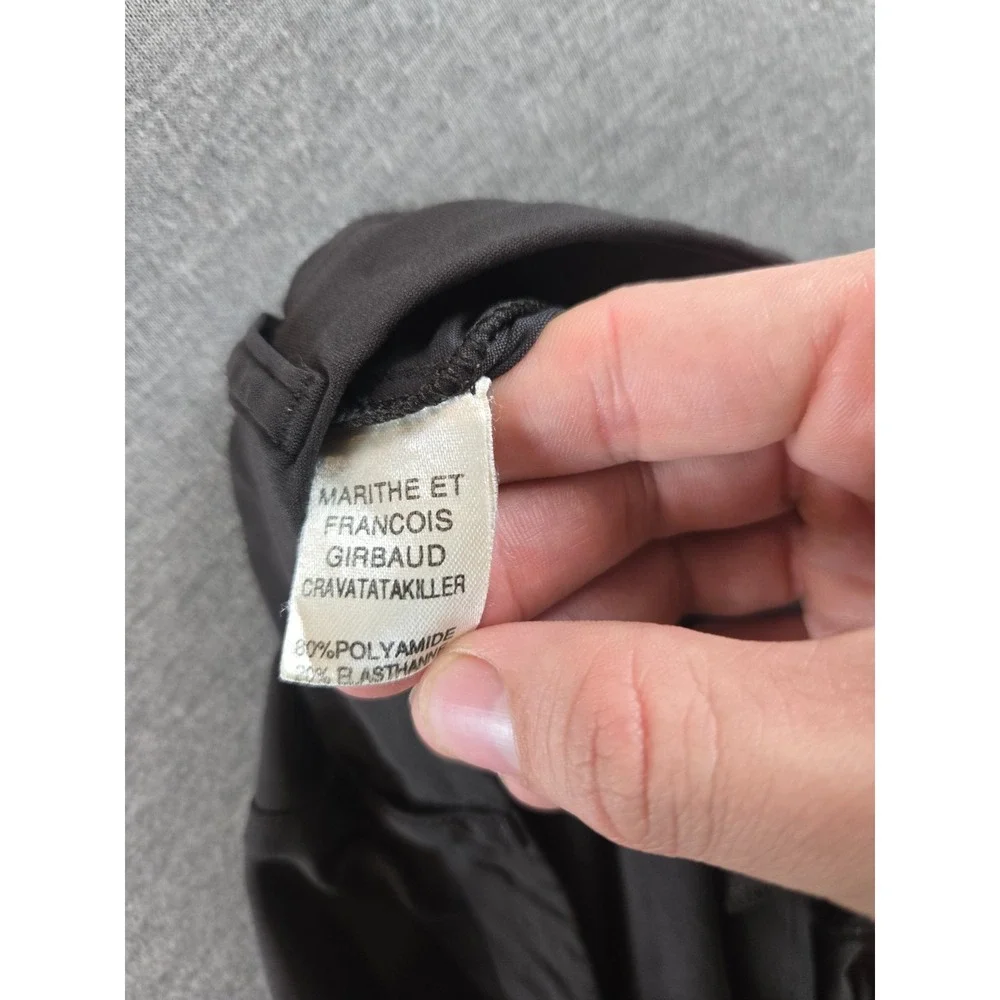 Vtg Marithe Francois Girbaud Raver Skirt 28W 5 Retro Black Mermaid Cargo‎ 90's